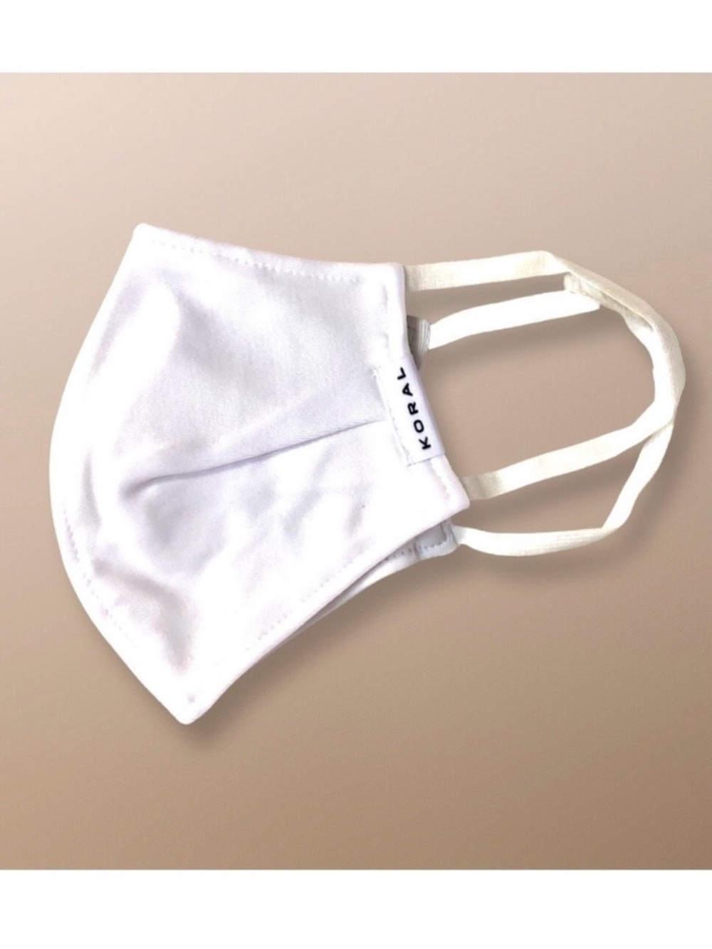 🔴 5 for $10 ONE KORAL by Ilana Kugel White Reusable Face Mask